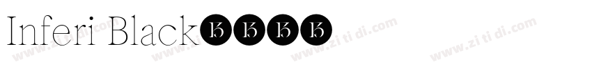 Inferi Black字体转换